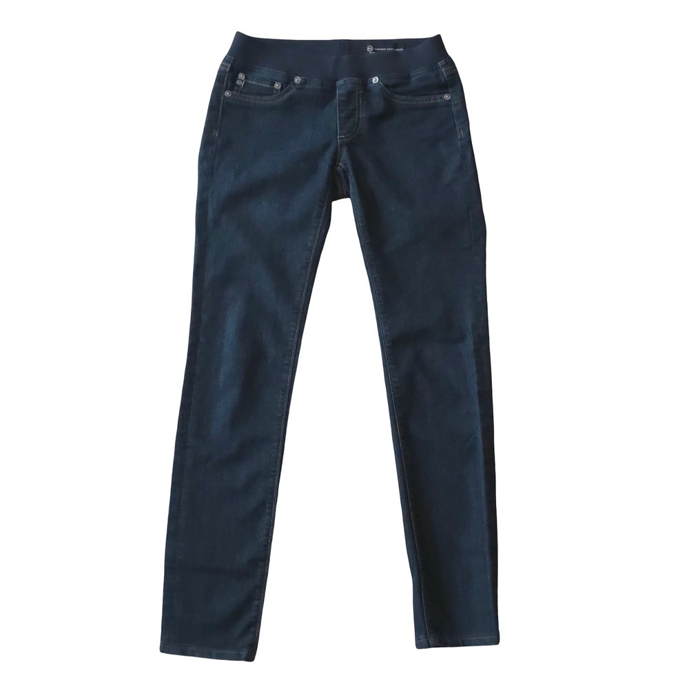 AG Adriano Goldschmied Jeans Size 26 Pull On Skinny Low Rise Dark Wash Blue